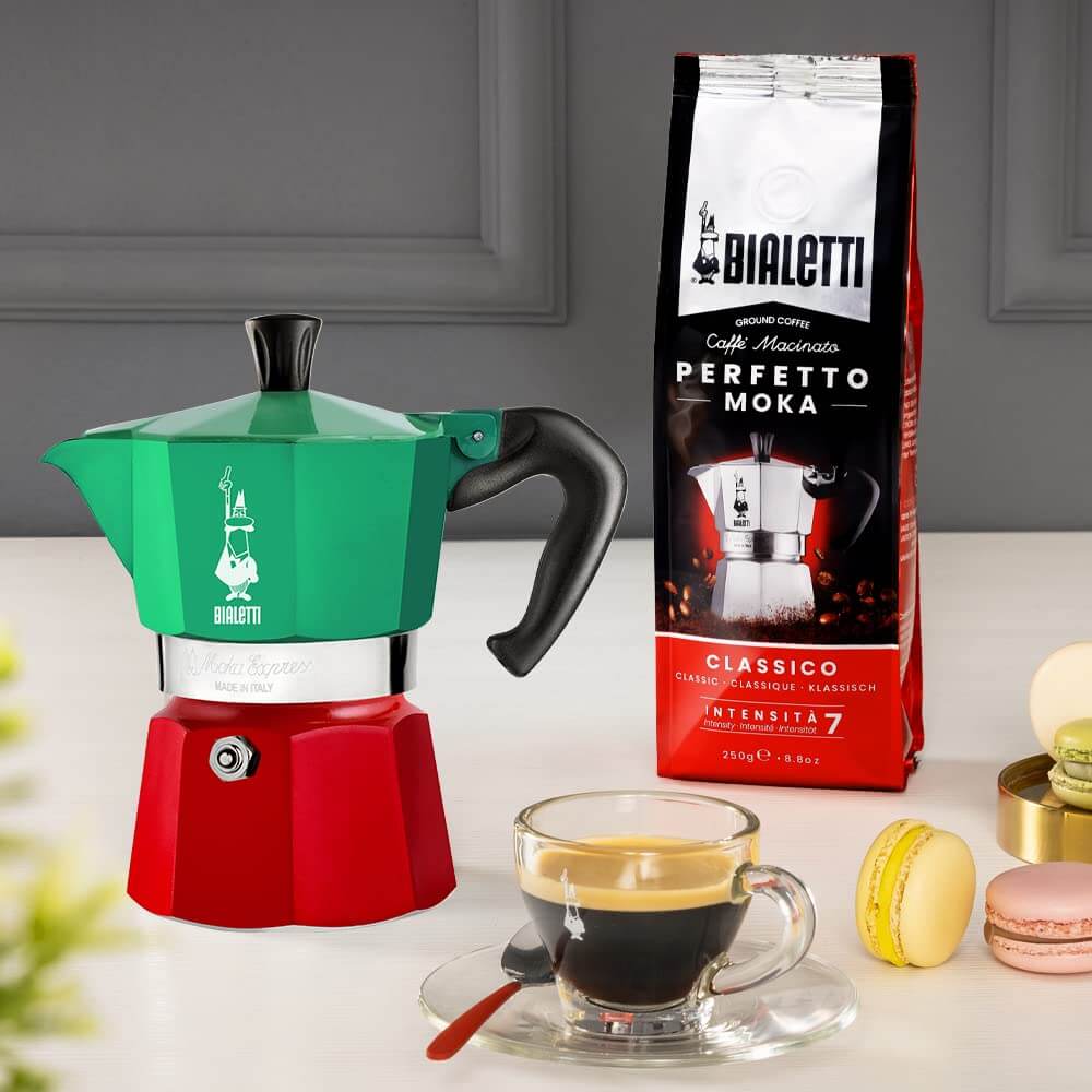 Bialetti Moka Express Italia Kollektion Espressokocher