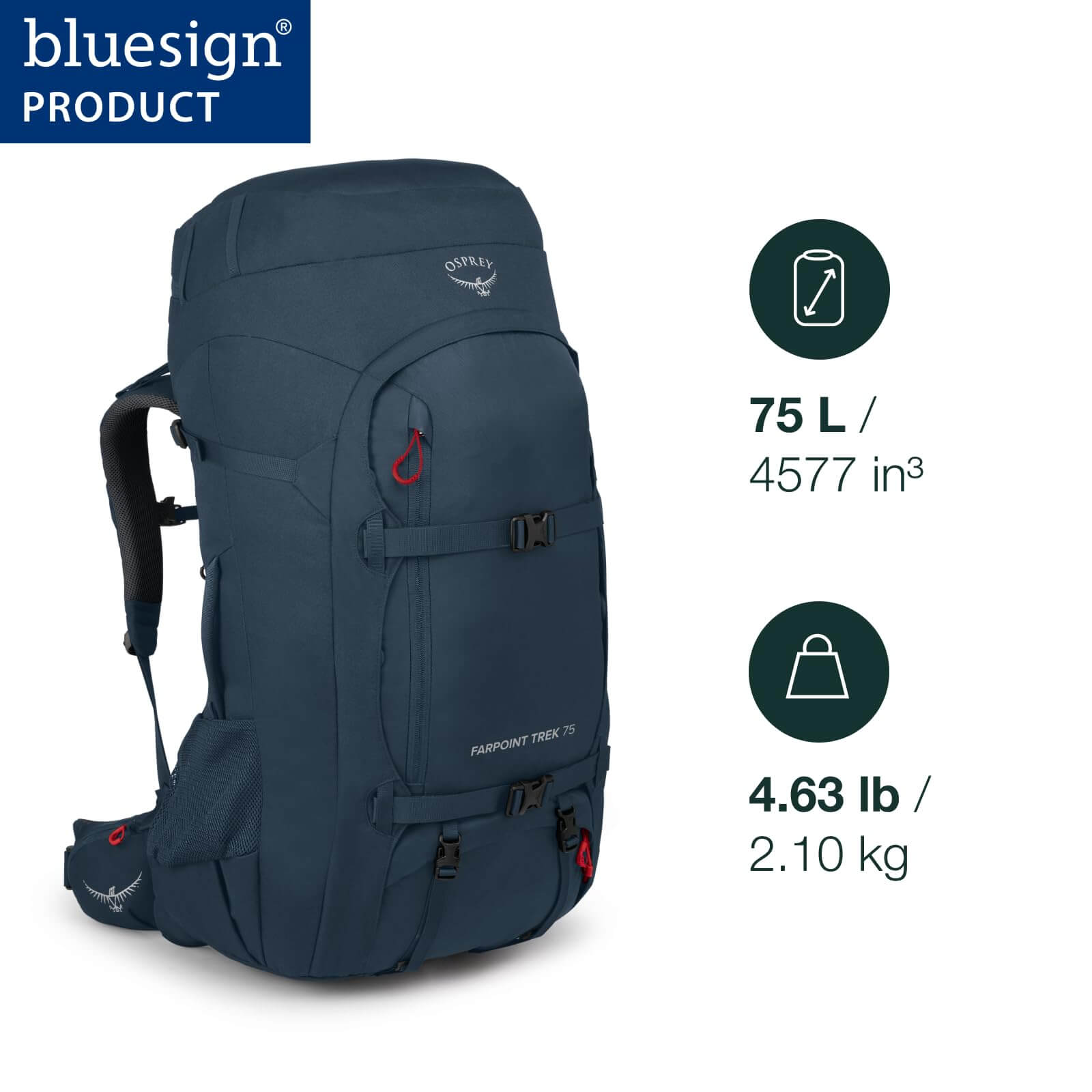 Osprey Farpoint Trek 75 Herren Rucksack