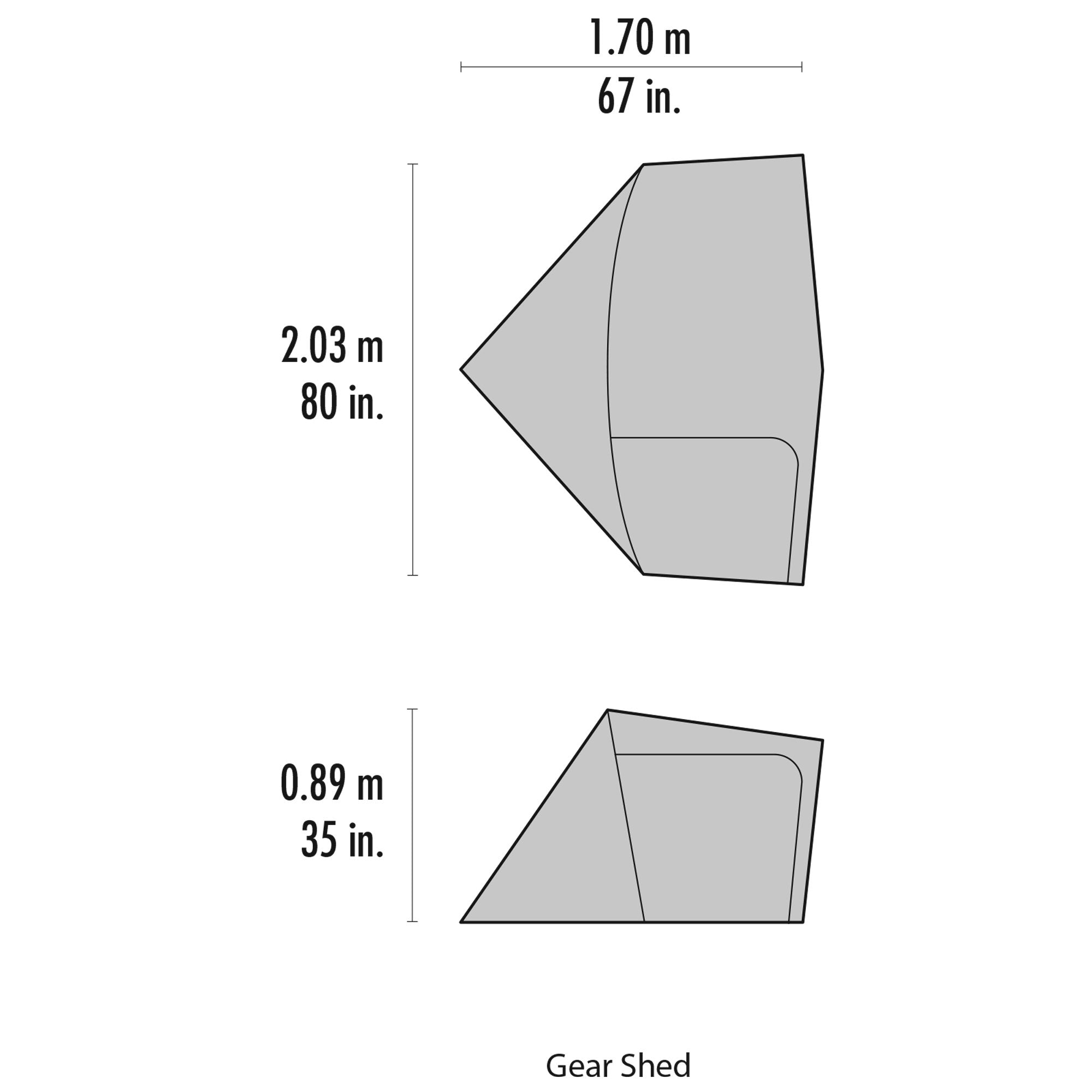 MSR Elixir Gearshed V2 - Zelterweiterung für Eilixir und Hubba NX Serie