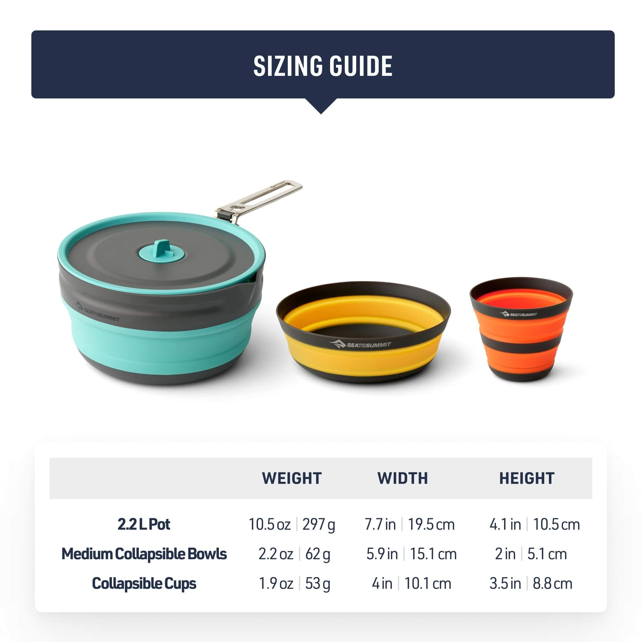 Sea to Summit Frontier UL Collapsible Pot Kochset