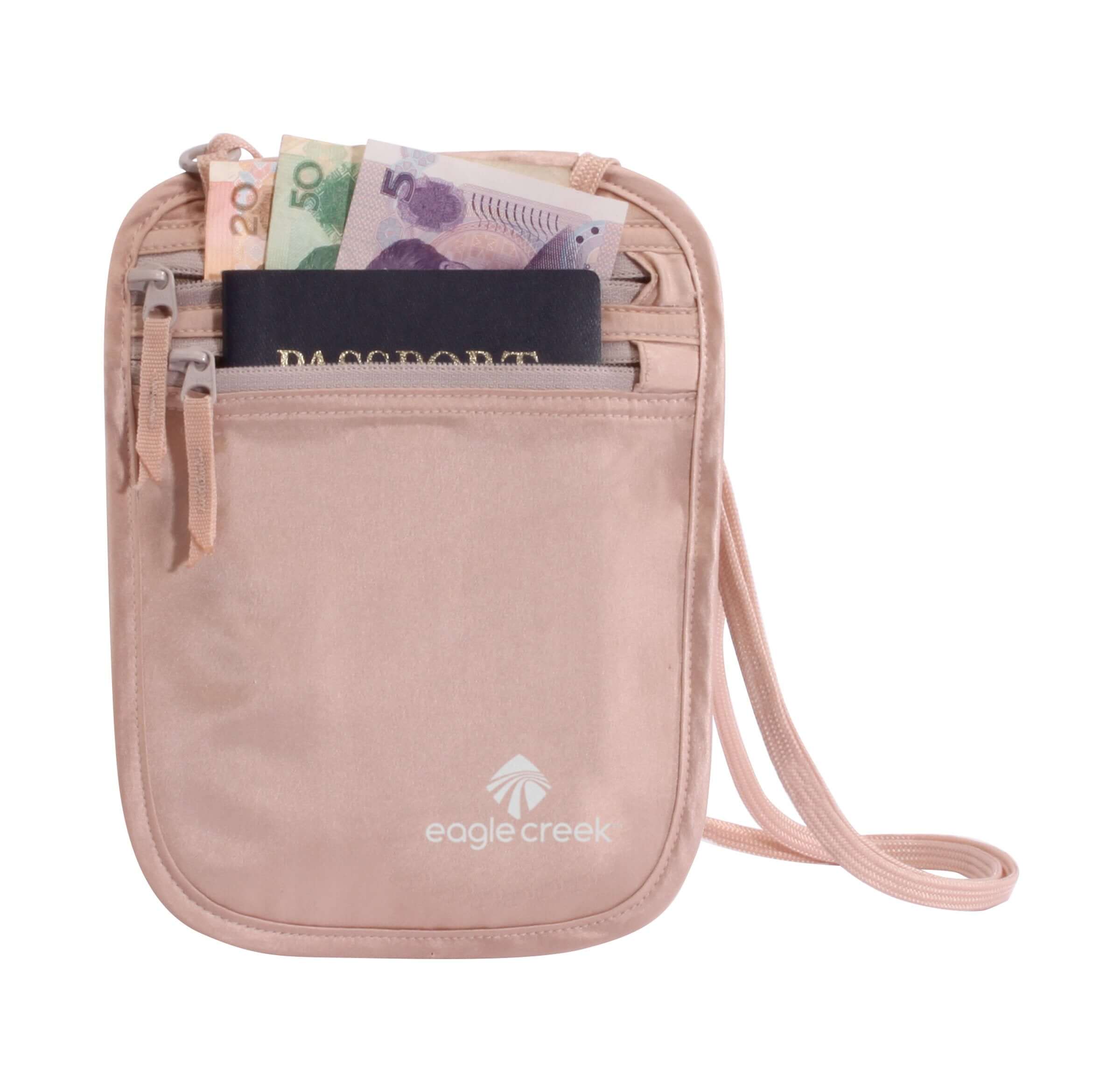 Eagle Creek Silk Undercover Neck Wallet Geldtasche für Sport und Reisen aus Seide Brustbeutel