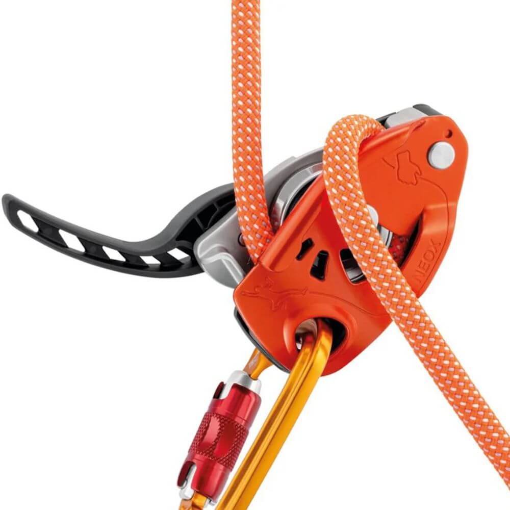 Petzl Neox Halbautomatisches Sicherungsgerät Orange