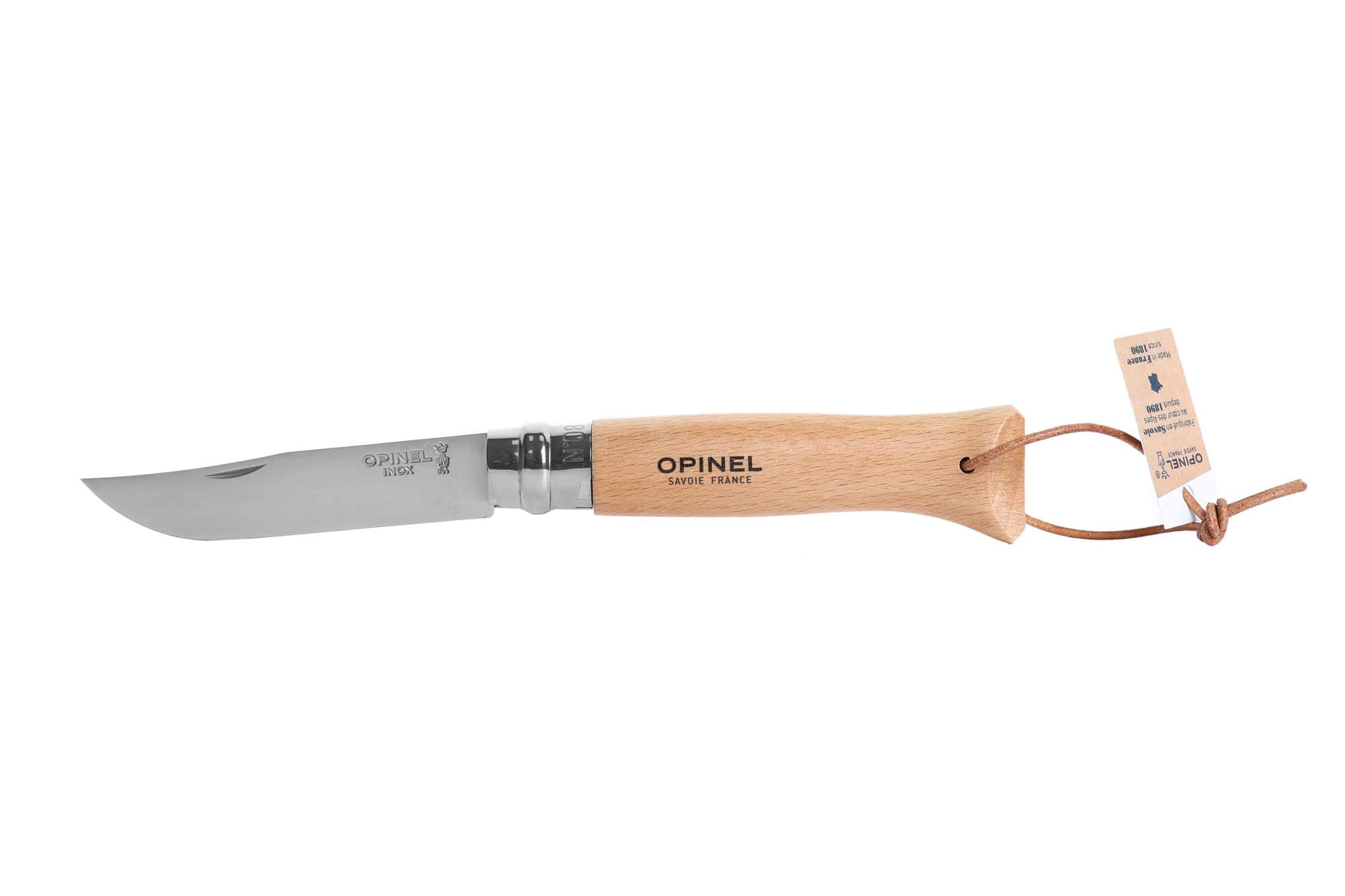 Opinel N°08 mit Lederglied