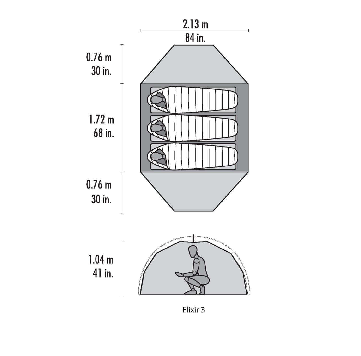 MSR Elixir 3 Tent V2 Zelt