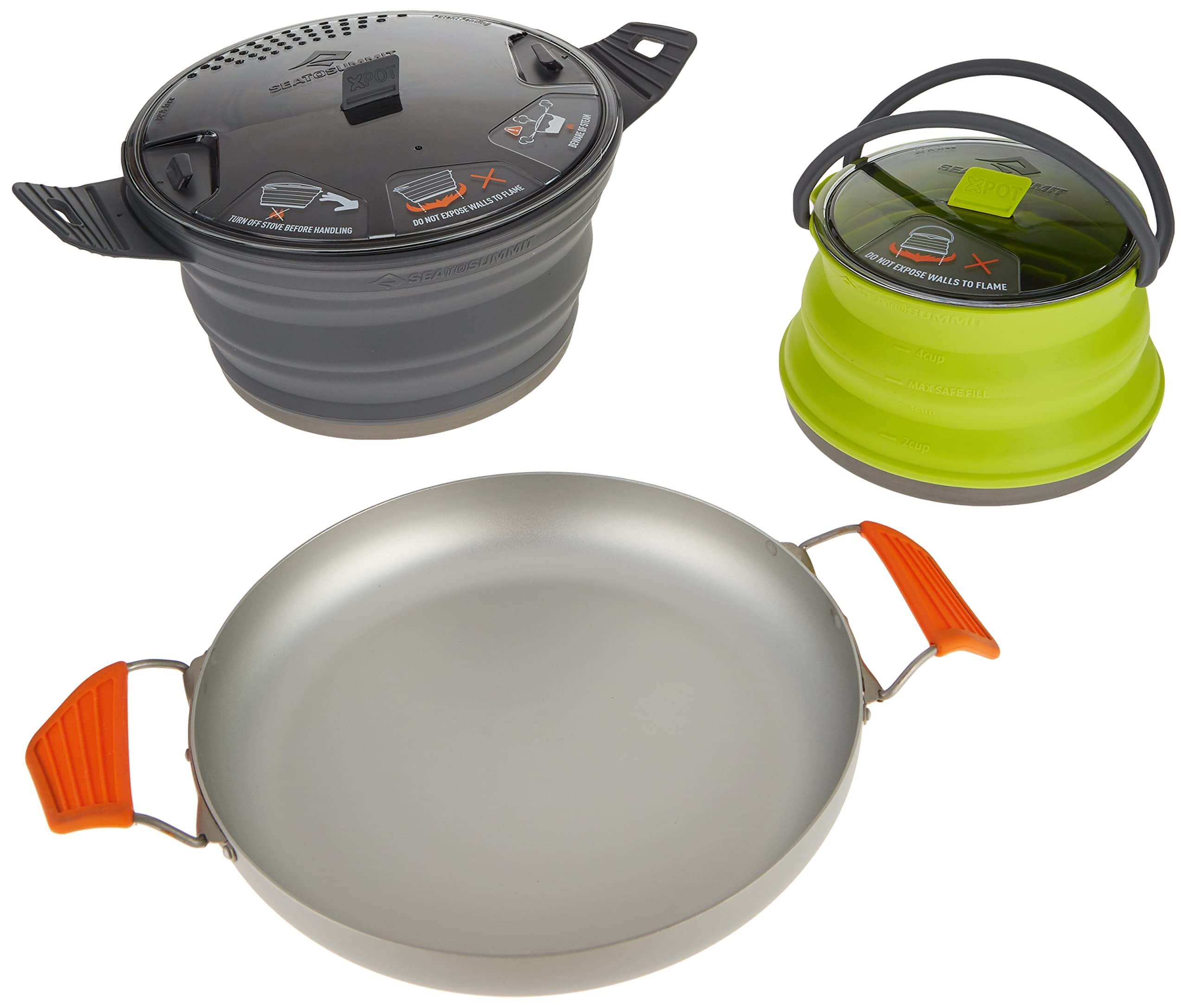 Sea to Summit X-Set 32 - 3-teilig X-Pot 2.8L, X-Pan 8", X-Pot Kettle 1.3L